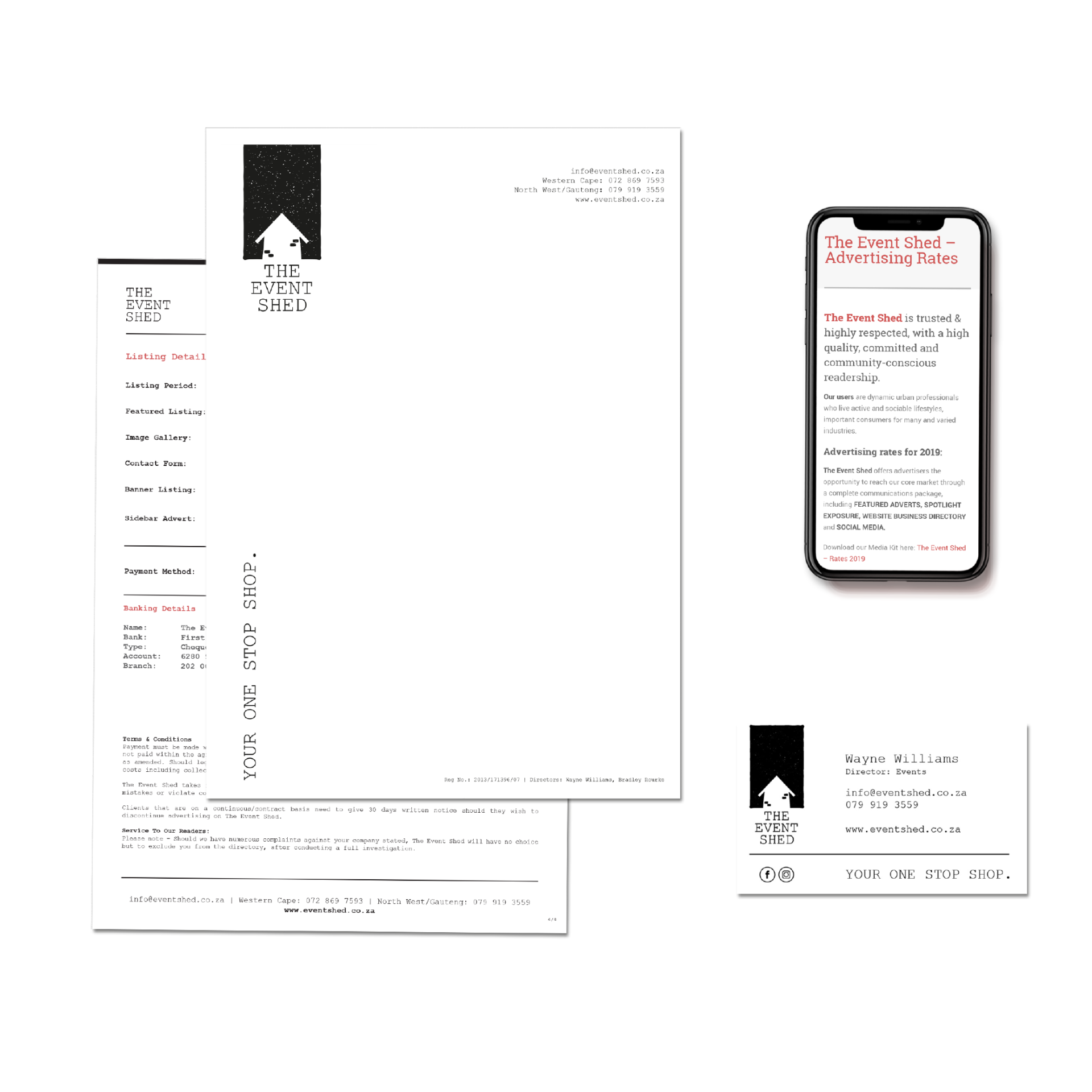 EventShed Stationery Design