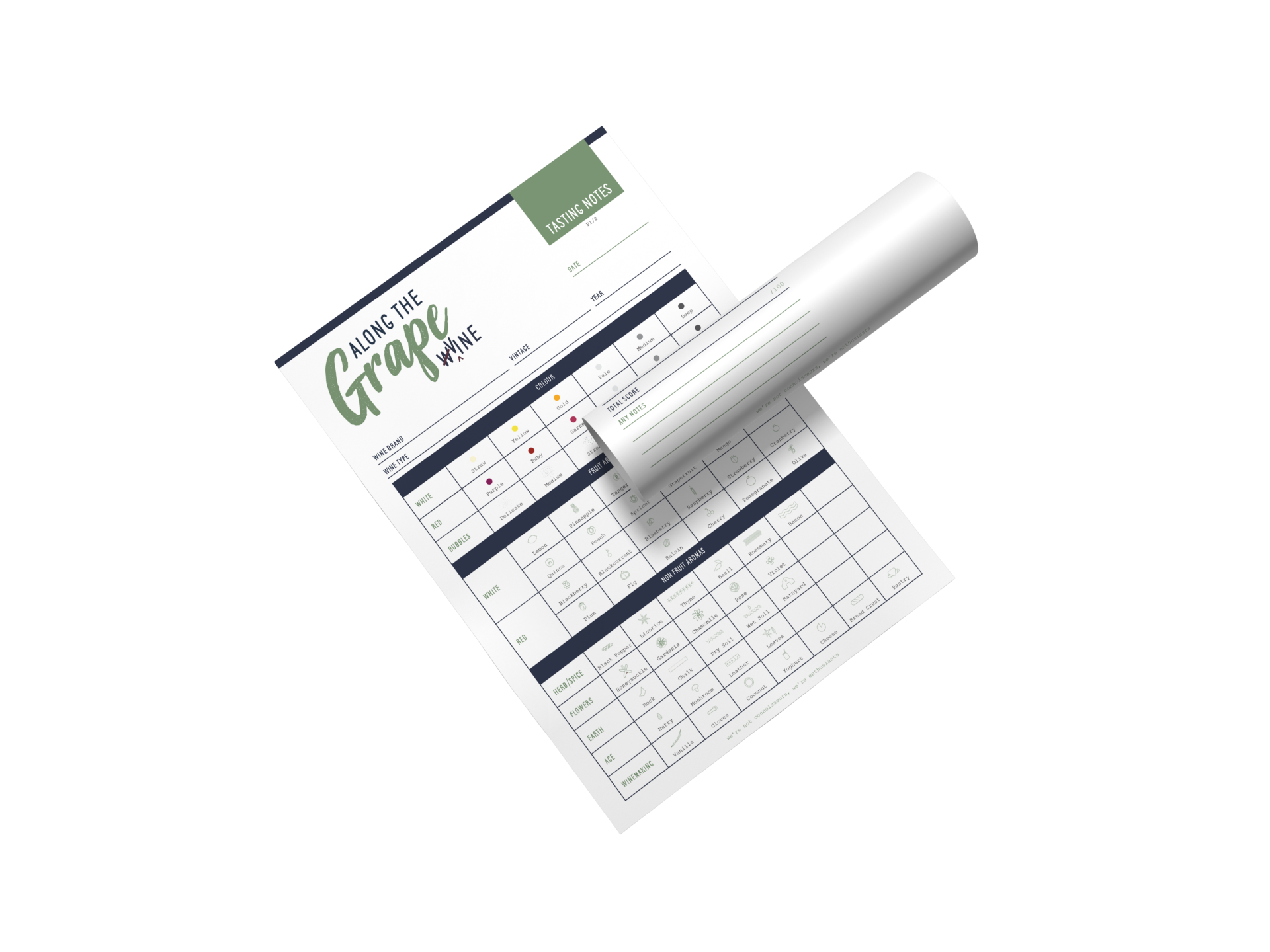 Along the GrapeVine Stationery Design