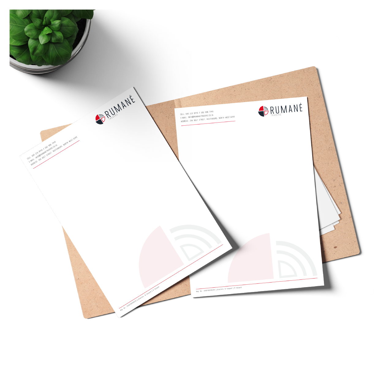 Rumane Traders Letterhead Design