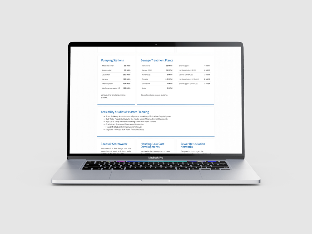 MwB Consulting Engineers Website Design