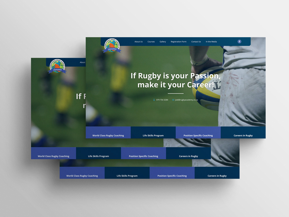 Rugby Academy Website Design