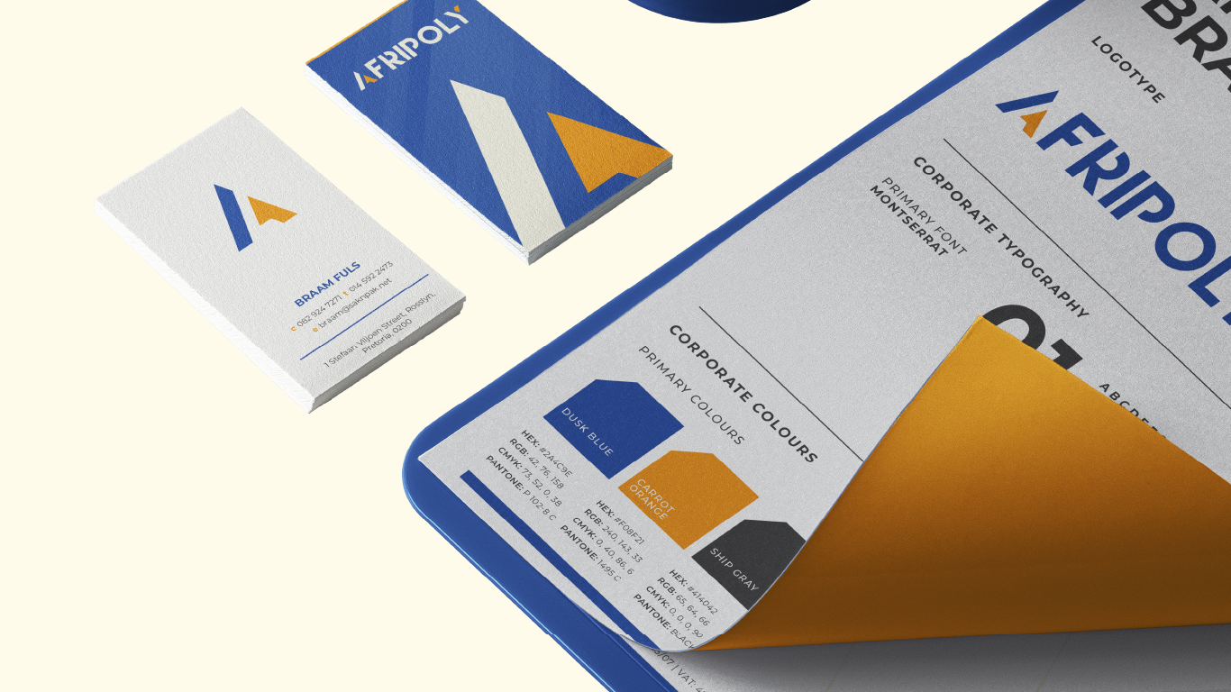 Afripoly stationery design